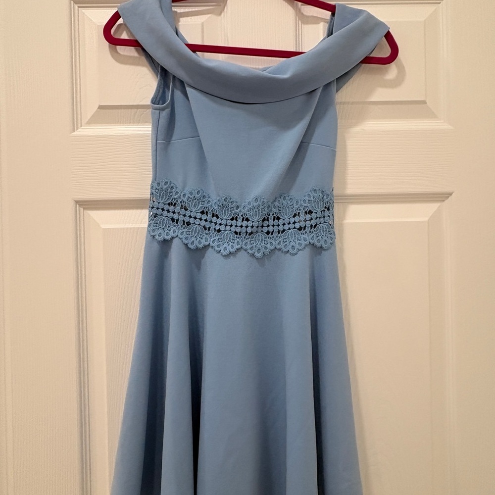 B Darlin Light Blue Formal Dress